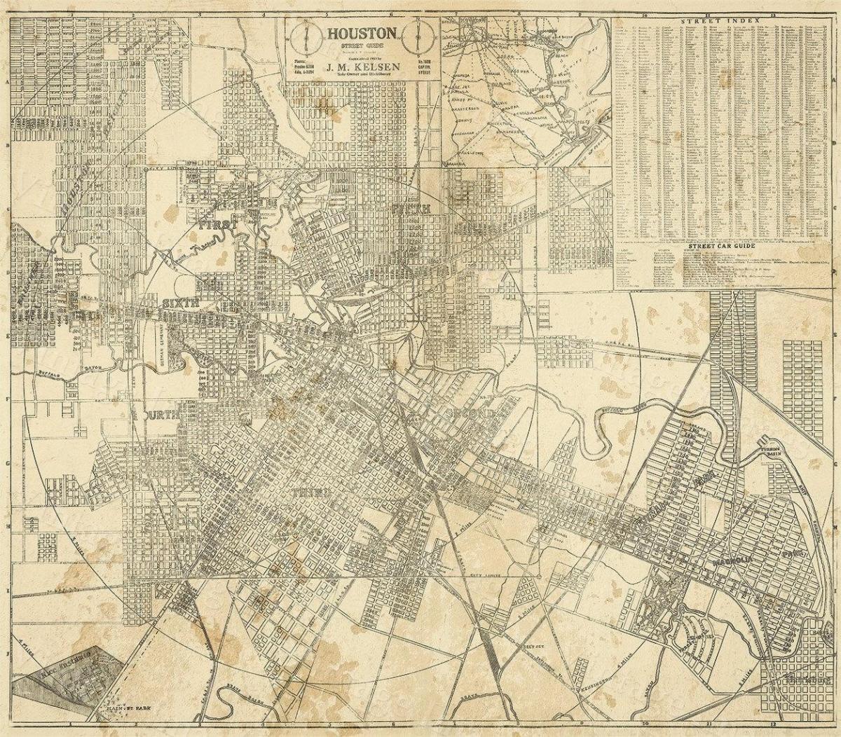карта Хјустон