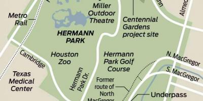 Карта Херманн парк